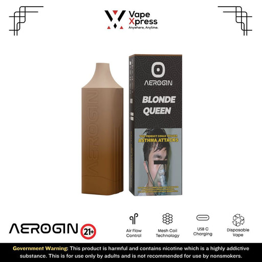 Aerogin 8000 Disposable Vape - 8000 Puffs - Blonde Queen - Disposable Vapes - VapeXpress