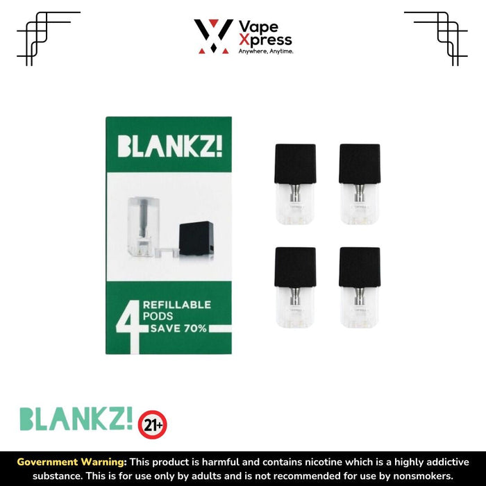 Blankz! Refillable Pods (For RELX Infinity/ Classic/ JUUL) - Blankz JUUL Pods - Vape Juice & E Liquids - VapeXpress