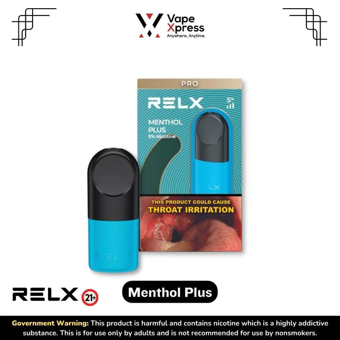 RELX Infinity Pods - Menthol Plus - Vape Juice & E Liquids - VapeXpress