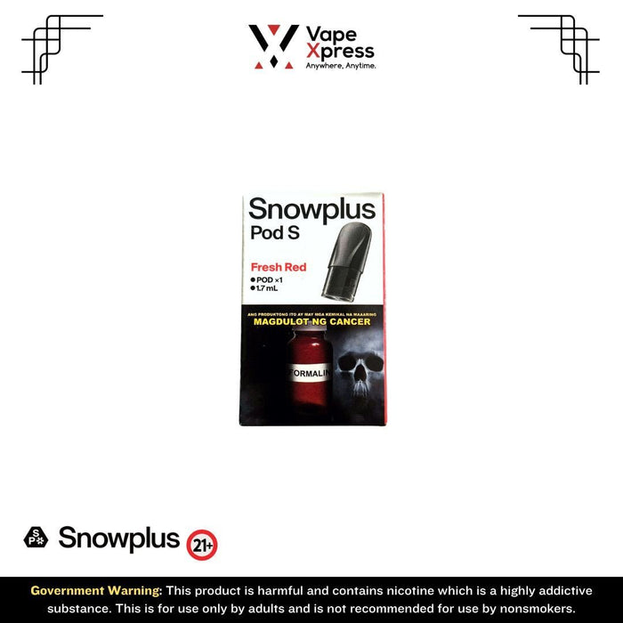 Snowplus Pods 3.0 S (Pack of 3 & Single Pod) - Fresh Red / Watermelon (Single Pod) - Vape Juice & E Liquids - VapeXpress