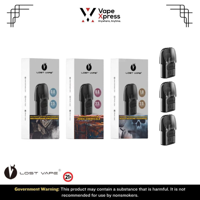 Lost Vape Ursa Nano Replacement Pods Cartridge (3-Pack) - 0.6ohm (3-Pack) - Vape Accessories - VapeXpress