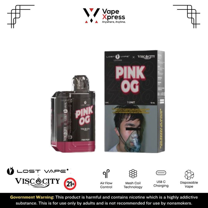 LXV 7500 Disposable Vape - 7500 Puffs - Pink OG - Disposable Vapes - VapeXpress