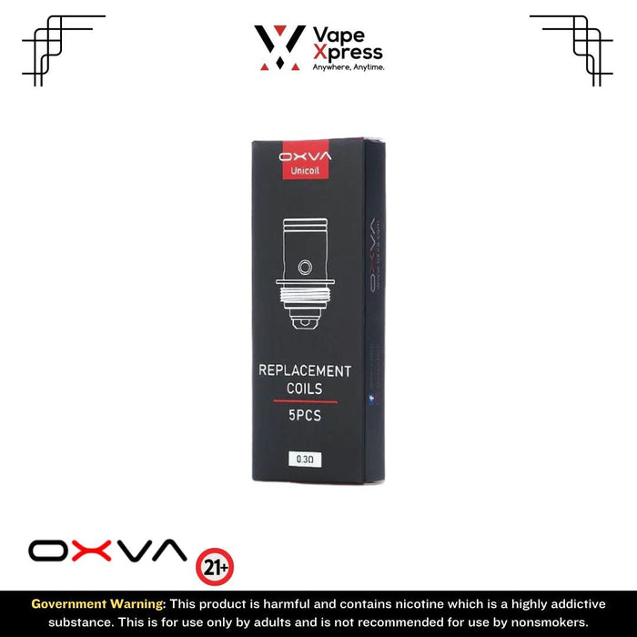 OXVA UniCoil Replacement Coils (Pack of 5) - 0.3ohm RDL Mesh - 5pcs - Vape Accessories - VapeXpress