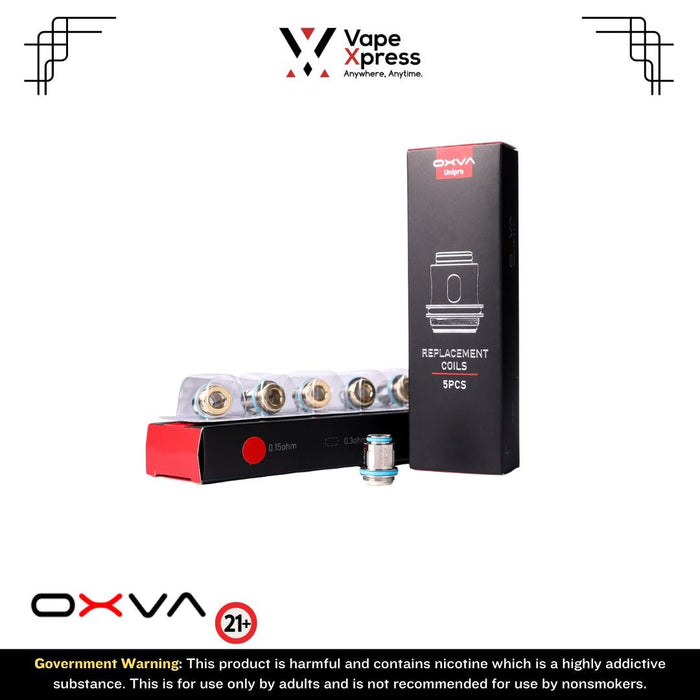 OXVA Unipro Coil Replacement OCC (Pack of 5) - 0.15 ohm - 5pcs - Vape Accessories - VapeXpress