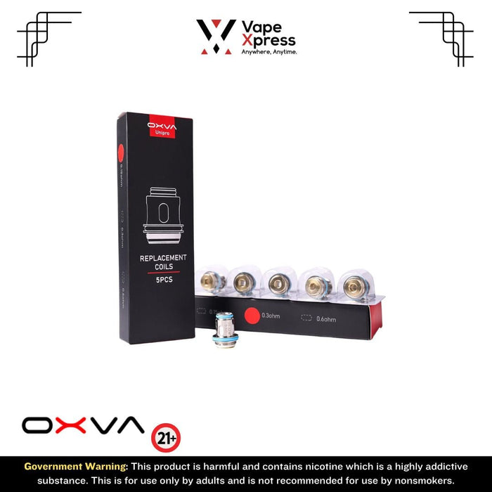 OXVA Unipro Coil Replacement OCC (Pack of 5) - 0.30 ohm - 5pcs - Vape Accessories - VapeXpress