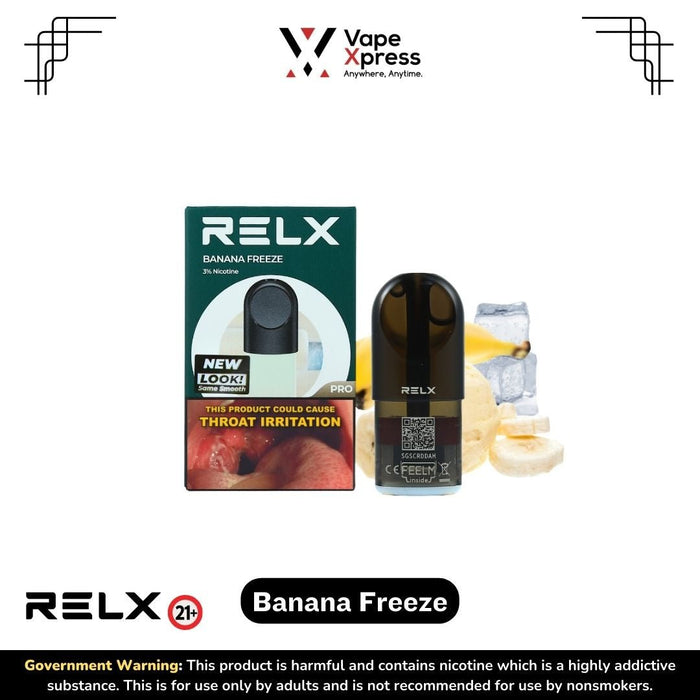 RELX Infinity Pods - White Freeze (Banana Freeze) - Vape Juice & E Liquids - VapeXpress