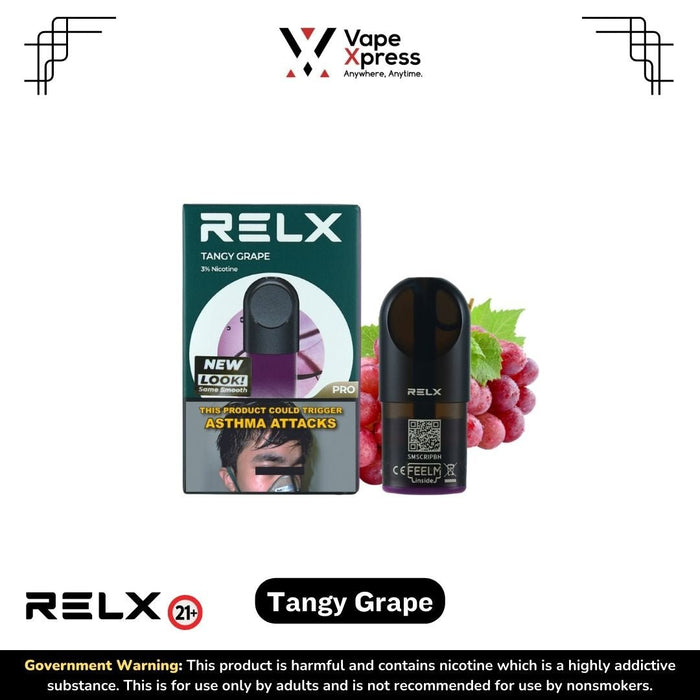RELX Infinity Pods - Tangy Purple - Vape Juice & E Liquids - VapeXpress