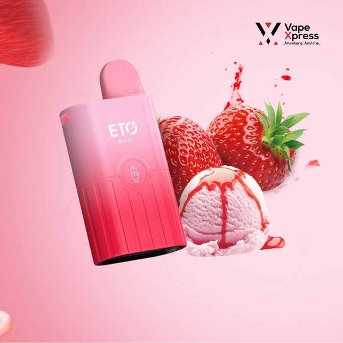 SMOK ETO Bar Disposable Vape - 8000 Puffs - Strawberry Ice Cream - Disposable Vapes - VapeXpress