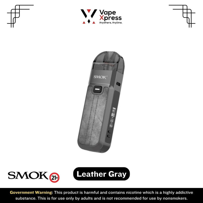 SMOK Nord 5 Device 80W Pod System Device - Leather Gray - Pod Kits - VapeXpress