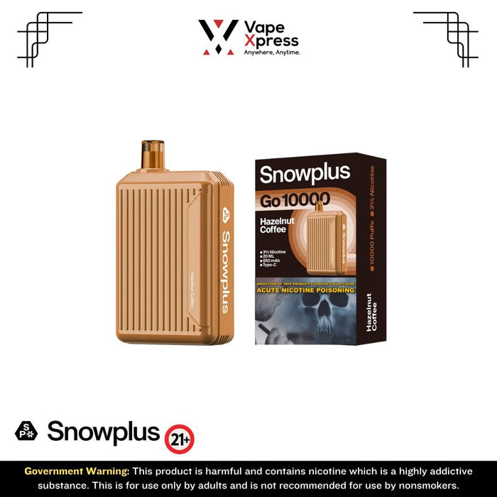 Snowplus GO 10000 Disposable Vape - 10,000 Puffs - Hazelnut Coffee - Disposable Vapes - VapeXpress