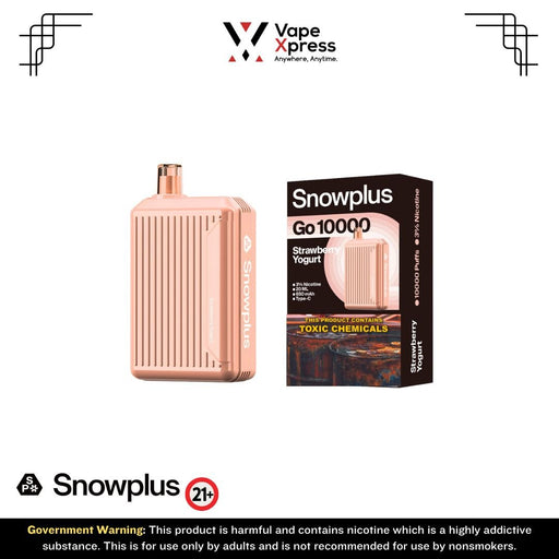 Snowplus GO 10000 Disposable Vape - 10,000 Puffs - Strawberry Yogurt - Disposable Vapes - VapeXpress