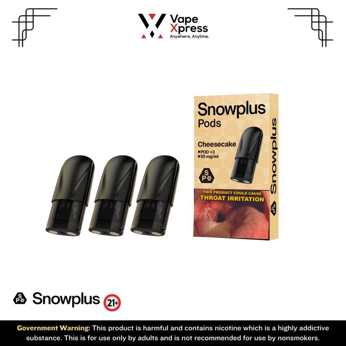 Snowplus Pods 3.0 S (Pack of 3 & Single Pod) - Cheesecake (3pods) - Vape Juice & E Liquids - VapeXpress