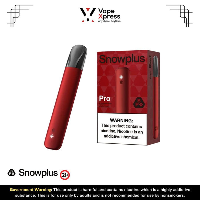 Snowplus Pro Vape Device - Red - Pod Kits - VapeXpress