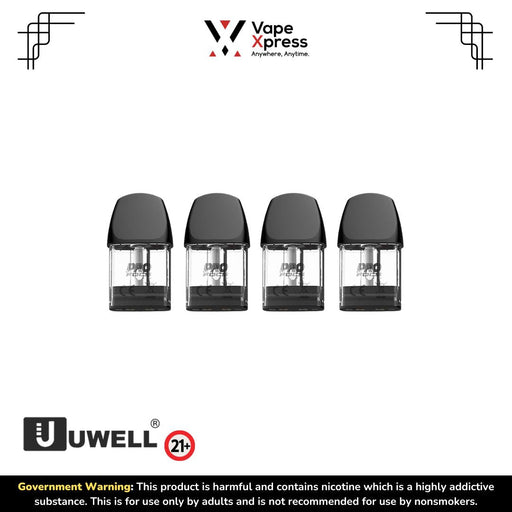 UWELL Caliburn A2 Cartridge 0.9ohm (Pack of 4) - 0.9ohm - Vape Accessories - VapeXpress