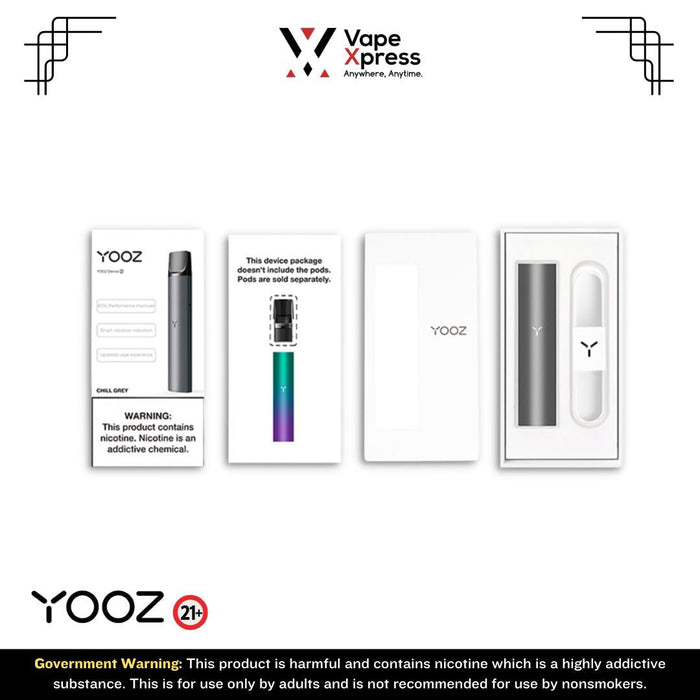 YOOZ Series 2 Device - Chill Grey - Pod Kits - VapeXpress